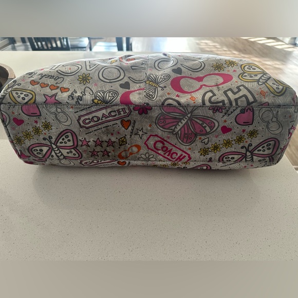 Coach Pink and Grey purse bag - Picture 10 of 15